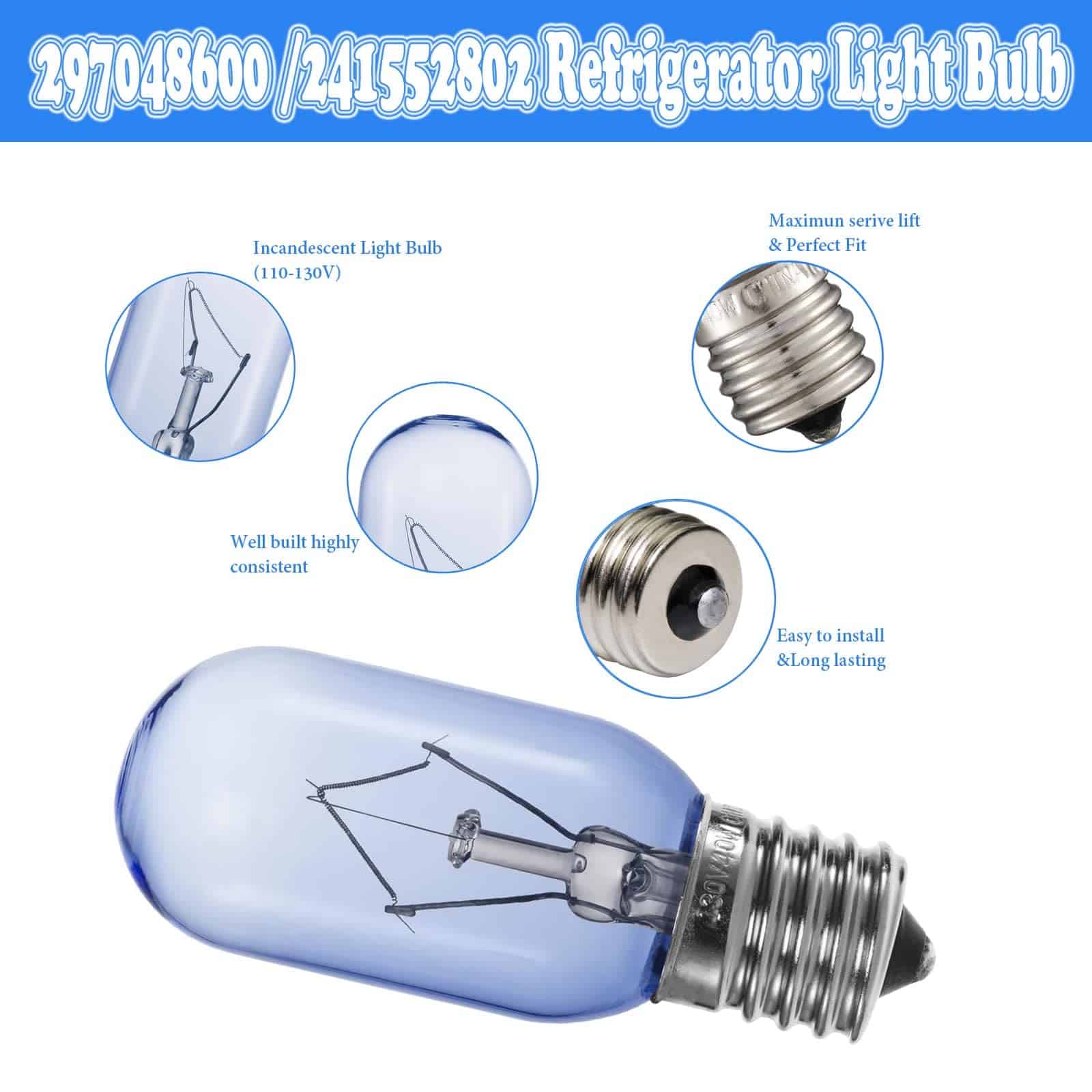 Bombilla de luz de nevera FELHOOD T8 40W 297048600 - Imagen 3