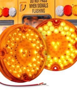 TRUE MODS 2pc 7" Round 47-LED Luz de Giro y Luz Trasera