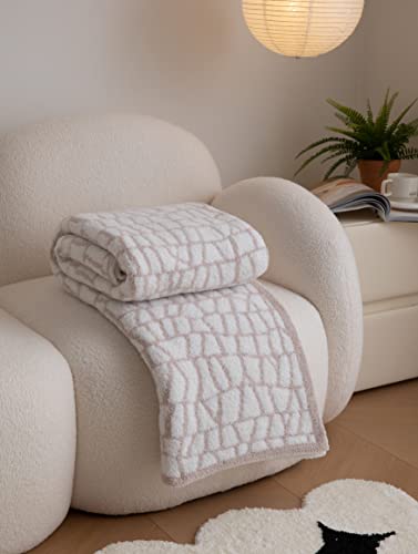 Manta de cama tamaño queen de microfibra esponjosa con - Imagen 4