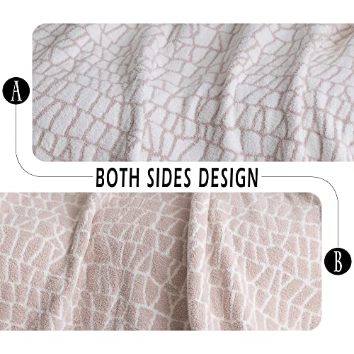 Manta de cama tamaño queen de microfibra esponjosa con - Imagen 7