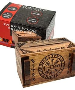 Caja de Rompecabezas Secreto Vikingo Enigma - Portatarjetas