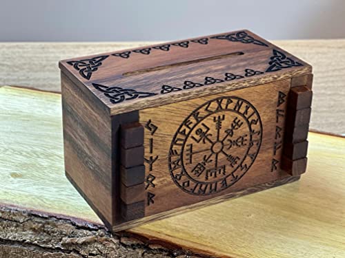 Caja de Rompecabezas Secreto Vikingo Enigma - Portatarjetas - Imagen 3