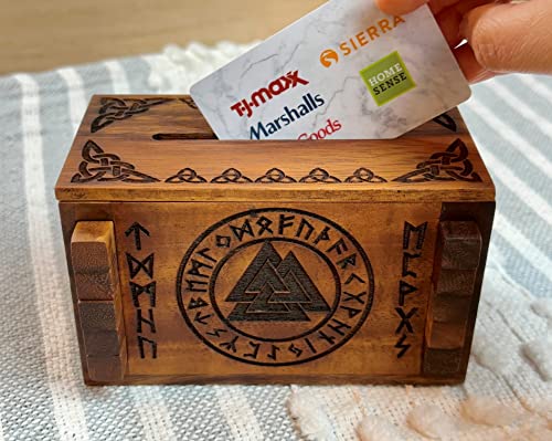 Caja de Rompecabezas Secreto Vikingo Enigma - Portatarjetas - Imagen 5