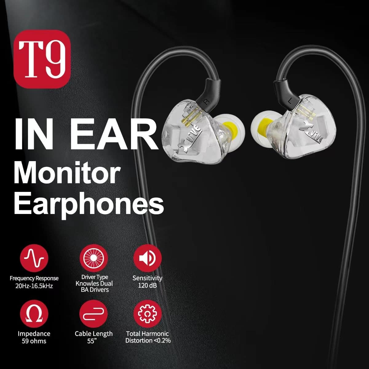 Audífonos Monitores In-Ear Xvive T9 - Imagen 3