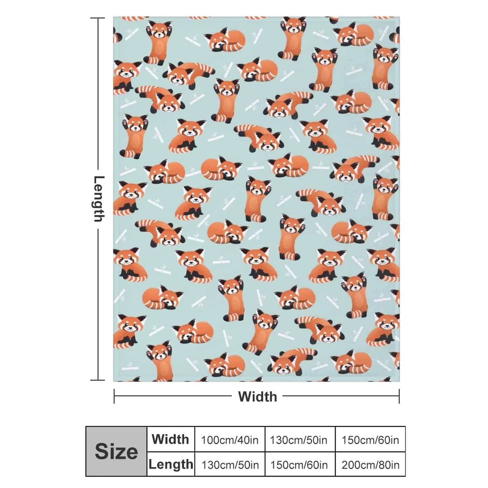 Manta de Panda Rojo Cálida y Acogedora Manta de Tiro de - Imagen 3