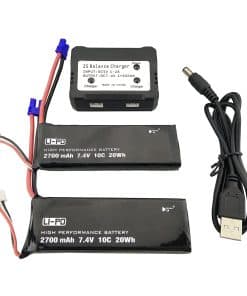 Accesorios 2PCS 7.4V 2700mAh Batería de Litio para Dron con