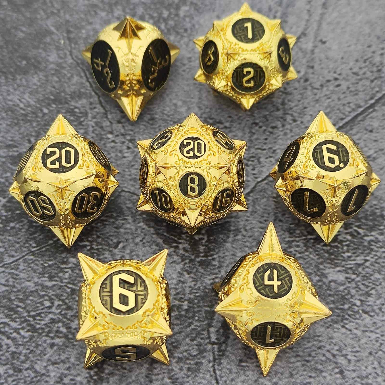 Conjunto de dados DND de Metal AHDKEJG para Dungeons and - Imagen 4