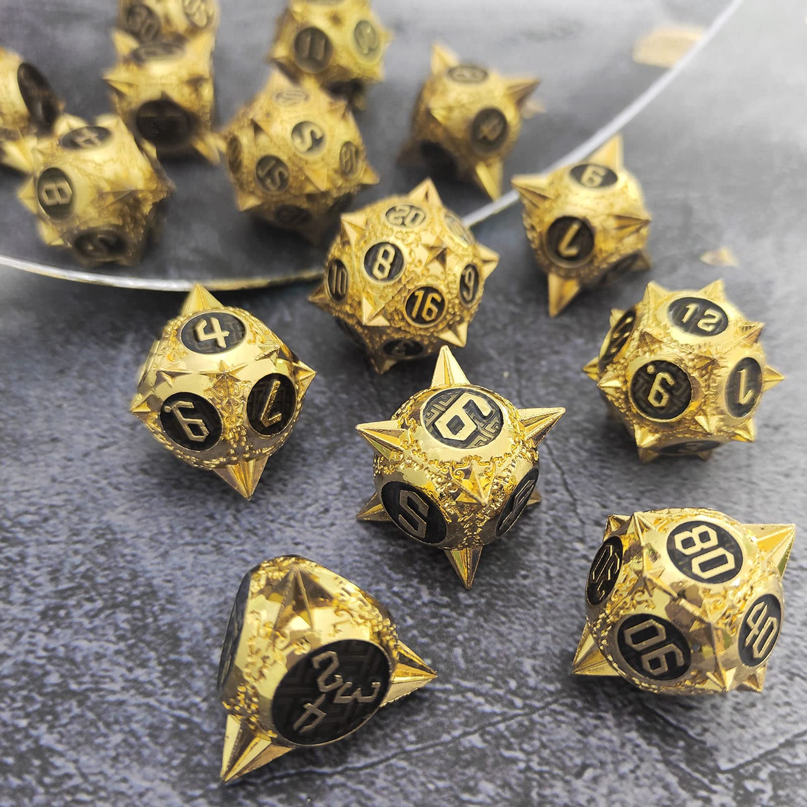 Conjunto de dados DND de Metal AHDKEJG para Dungeons and - Imagen 6