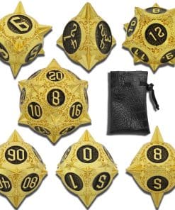 Conjunto de dados DND de Metal AHDKEJG para Dungeons and