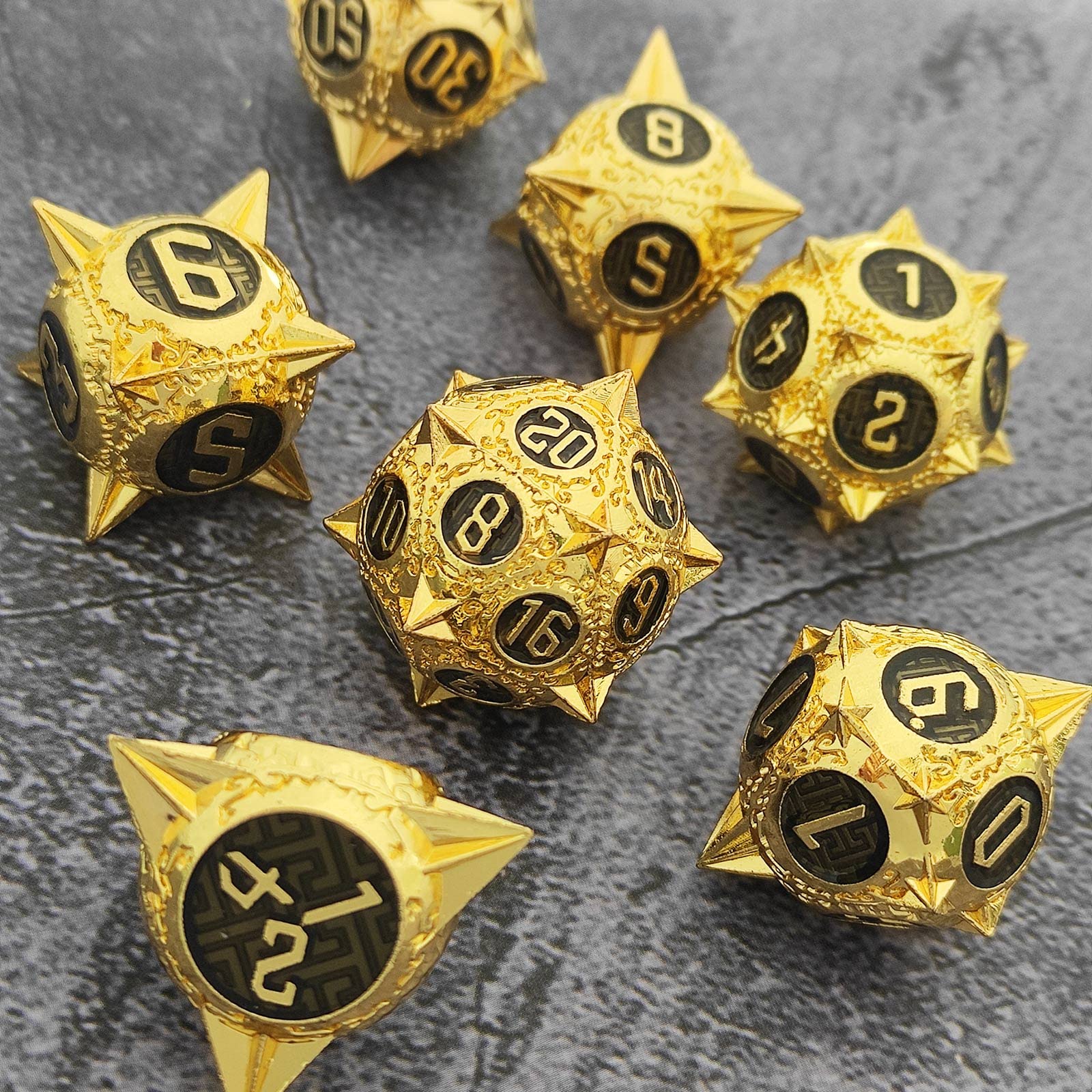 Conjunto de dados DND de Metal AHDKEJG para Dungeons and - Imagen 5