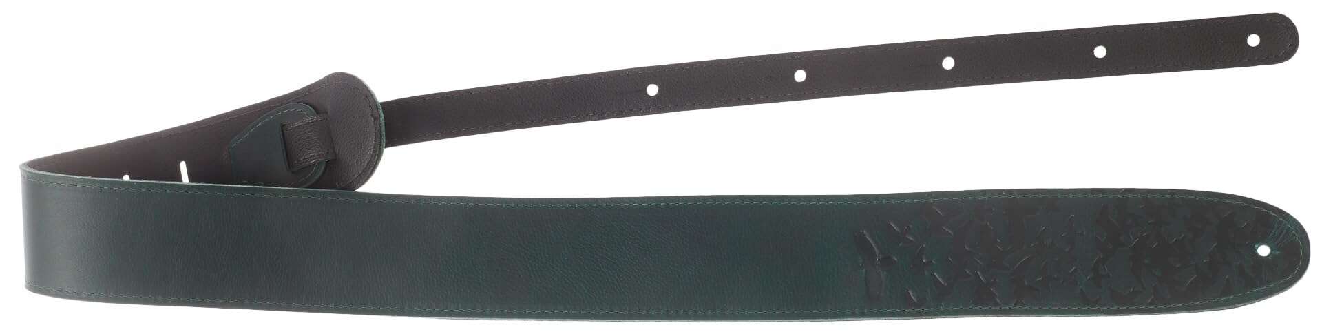 Correa de Guitarra de Cuero PRS Leather Bird Swarm - Verde - Imagen 3