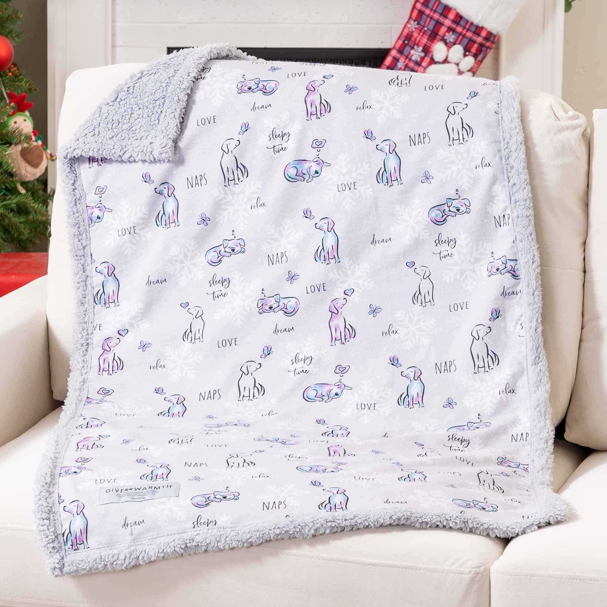 Manta para Perro iHeartDogs Snuggle Pup & Butterfly Flannel