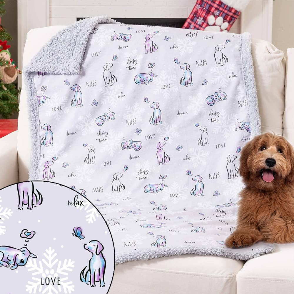 Manta para Perro iHeartDogs Snuggle Pup & Butterfly Flannel - Imagen 3