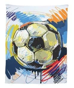 Manta de fútbol acuarela YISUMEI, lanzamiento de arte