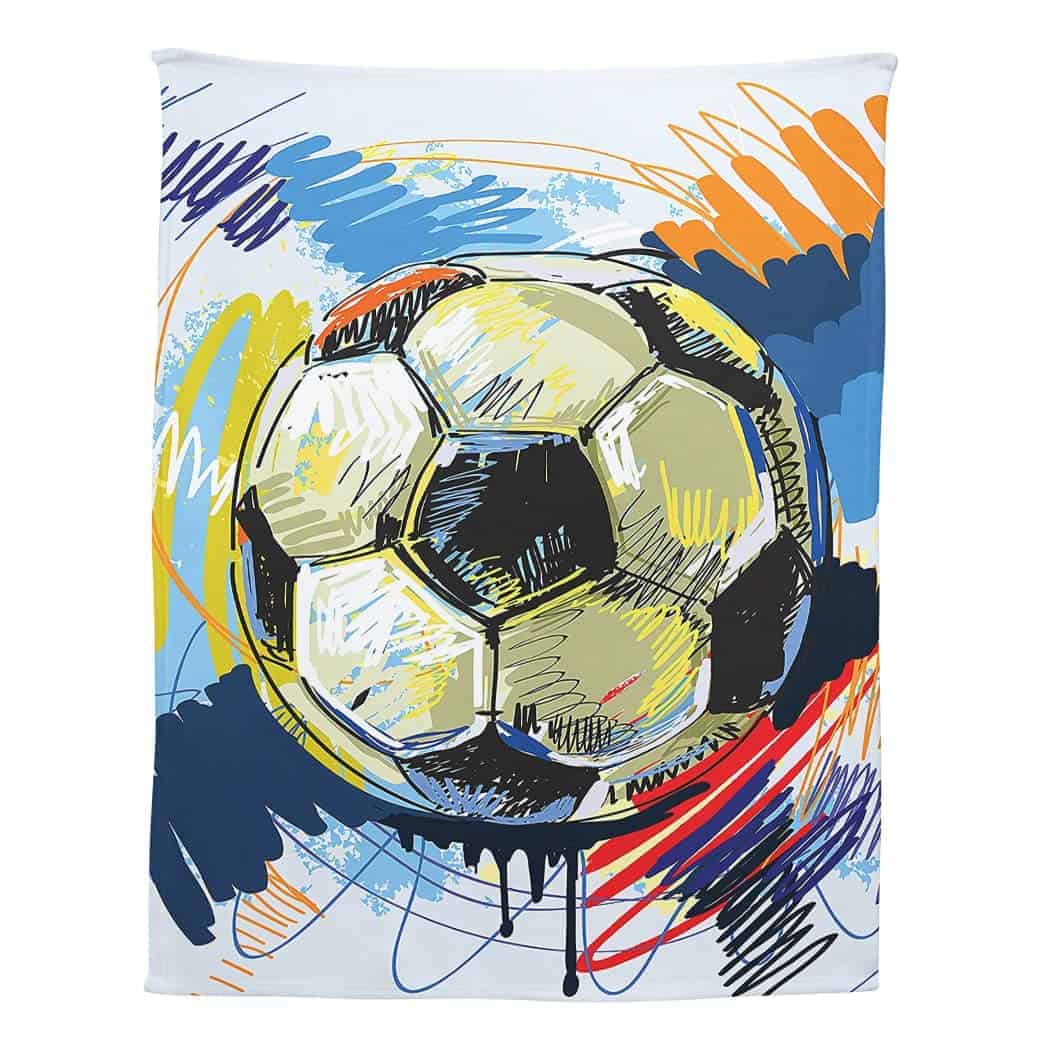 Manta de fútbol acuarela YISUMEI, lanzamiento de arte