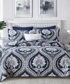 Colcha Damask Queen Size de Finlonte, Colcha de Algodón