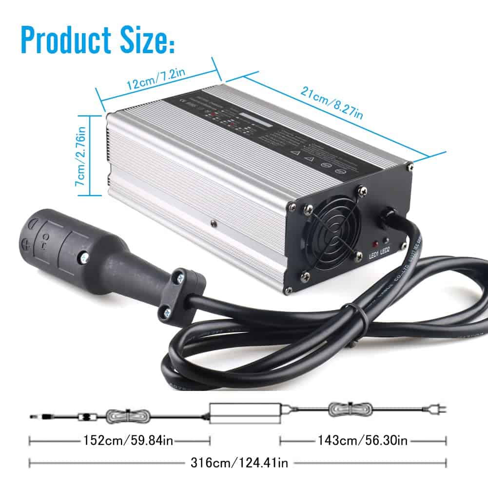 Cargador de Batería JFX 48V 10A para Carritos de Golf Club - Imagen 8