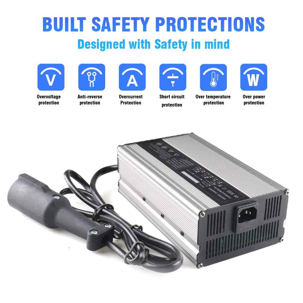 Cargador de Batería JFX 48V 10A para Carritos de Golf Club - Imagen 7