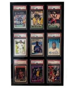 Exhibidor de Tarjetas Deportivas de Pared con 9 Bolsillos