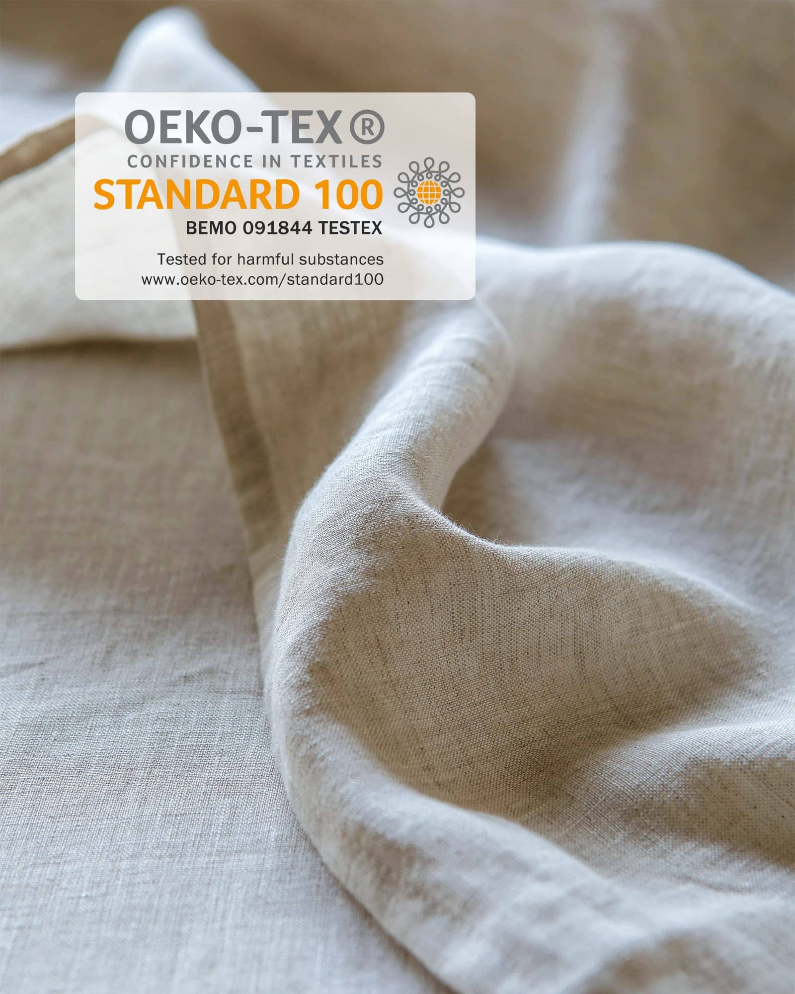 Juego de sábanas de lino XZ XIFA tamaño Queen, 100% Lino - Imagen 4