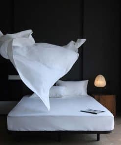 Juego de sábanas de lino blanco XZ XIFA Queen, 100% lino