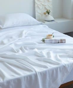 Juego de sábanas de lino XZ XIFA King Size, 100% lino