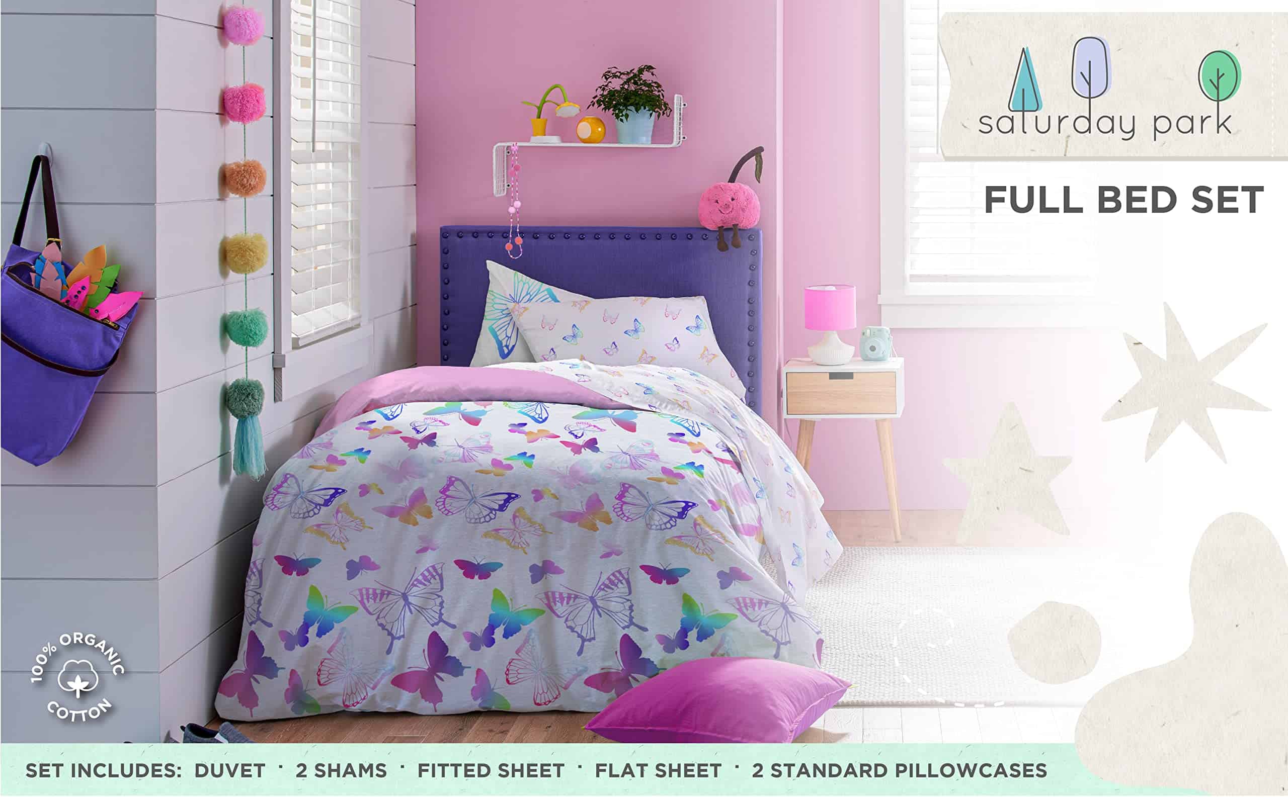 Juego completo de cama Saturday Park Ombre Butterflies - 7 - Imagen 3