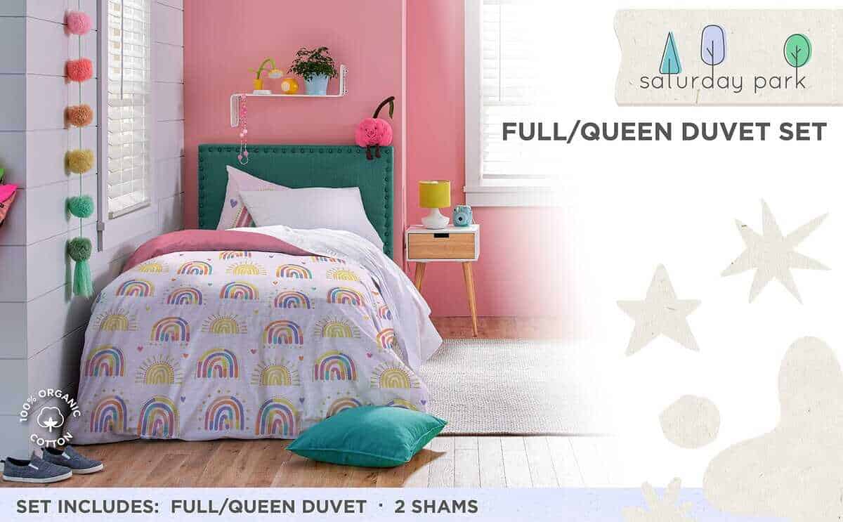 Juego de Funda de Edredón Saturday Park Doodle Rainbow - Imagen 3