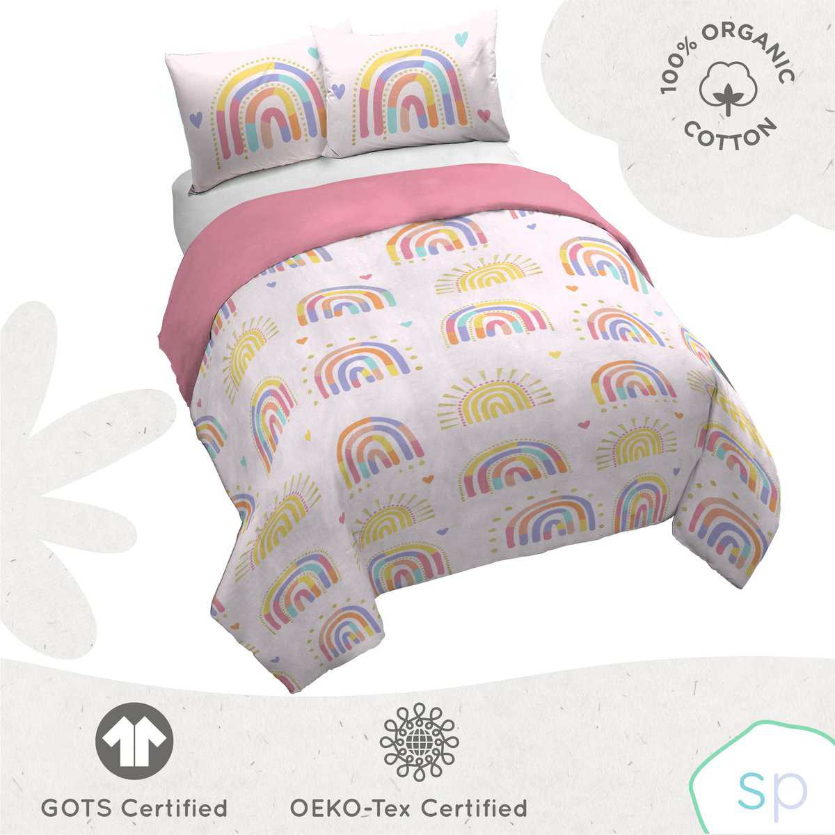 Juego de Funda de Edredón Saturday Park Doodle Rainbow - Imagen 5