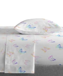 Juego de sábanas gemelas Saturday Park Ombre Butterflies -