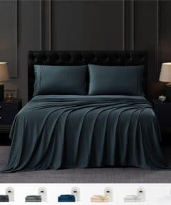 Juego de Sábanas Coldest 100% Viscosa Orgánica -Antracita