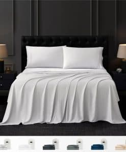 Juego de Sábanas Coldest 100% Viscosa Orgánica -Plata