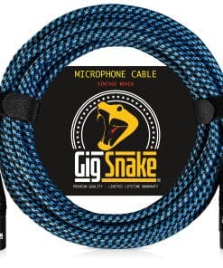 Cable de Micrófono Gig Snake 25 ft - Azul XLR Macho a