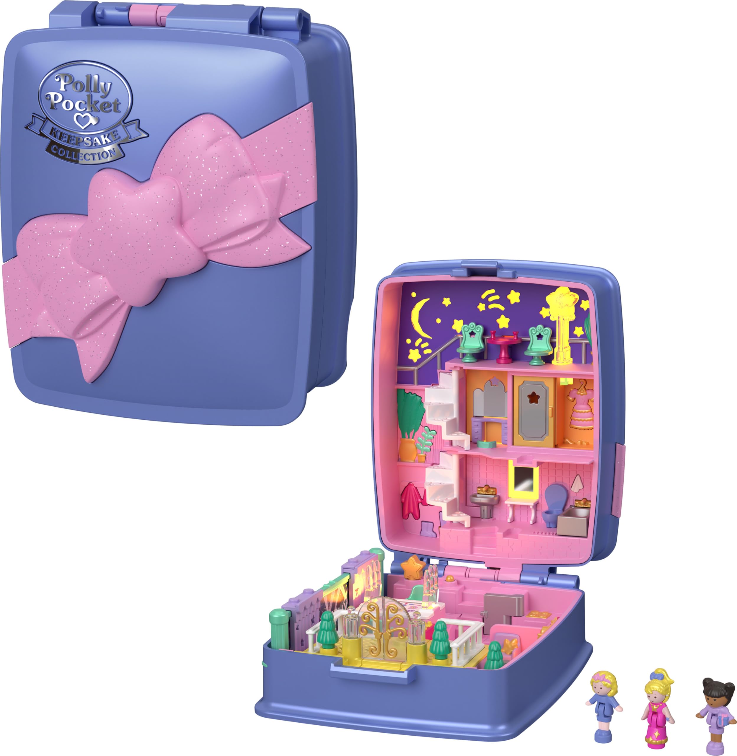 Polly Pocket Compact para Coleccionistas con 3 Micro