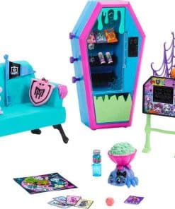 Monster High Playset, Salón de Estudiantes con Muebles de
