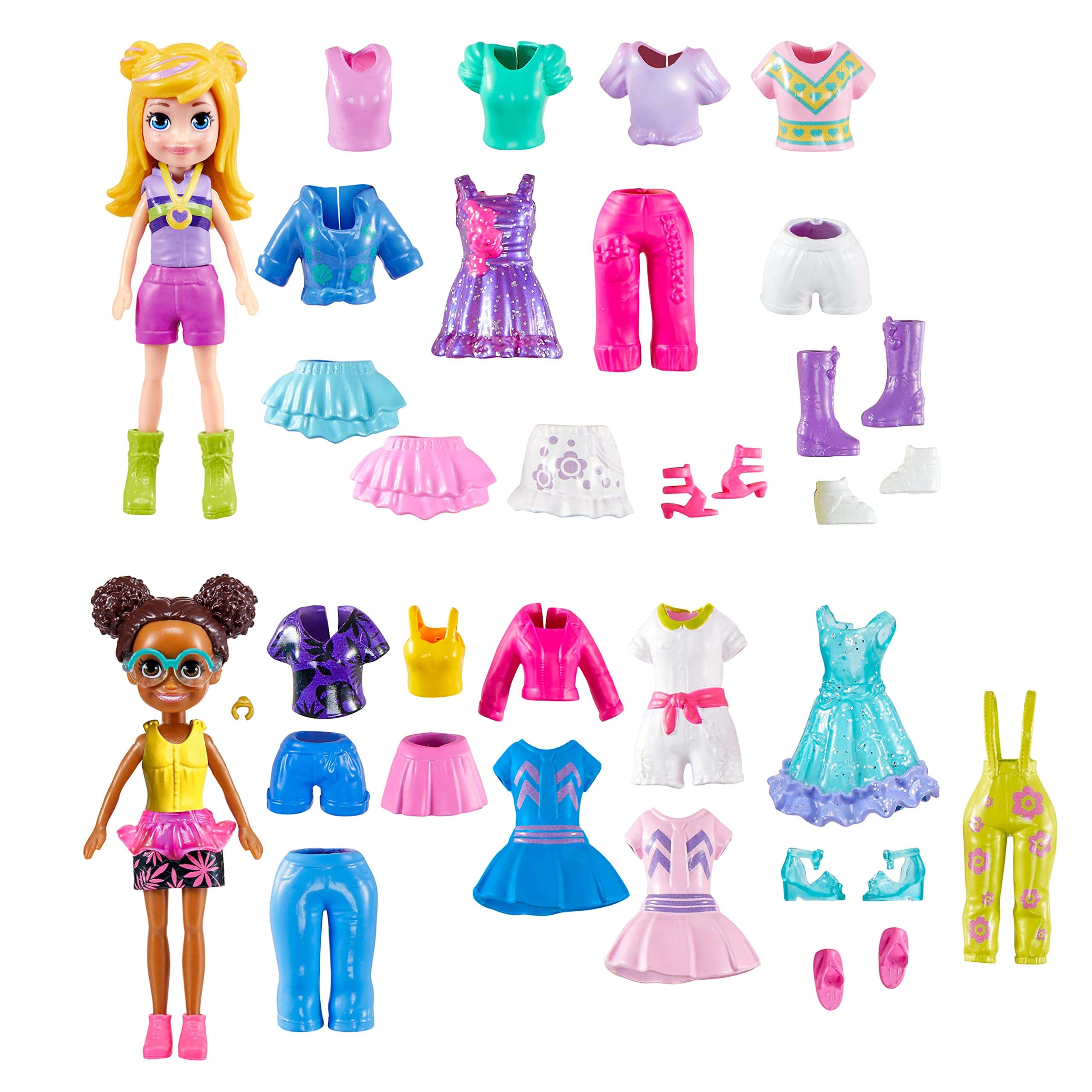 Conjunto de muñecas, ropa y accesorios Polly Pocket Sparkle