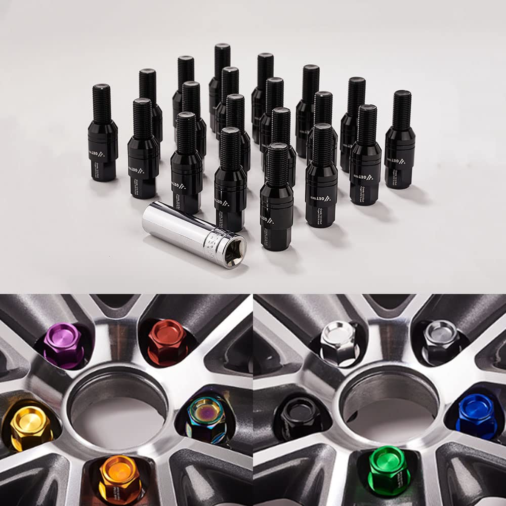 Pernos para rueda M14x1.25, juego de 20 pernos de 28mm de