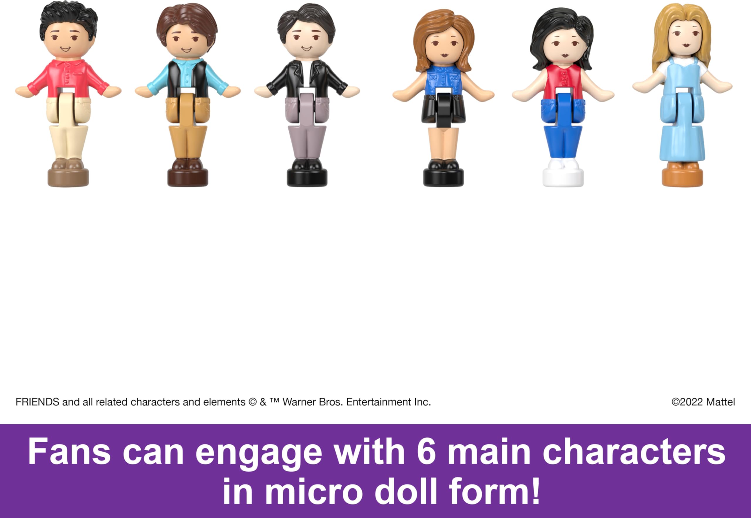 Polly Pocket Friends Compact Playset con 6 Muñecas de - Imagen 5