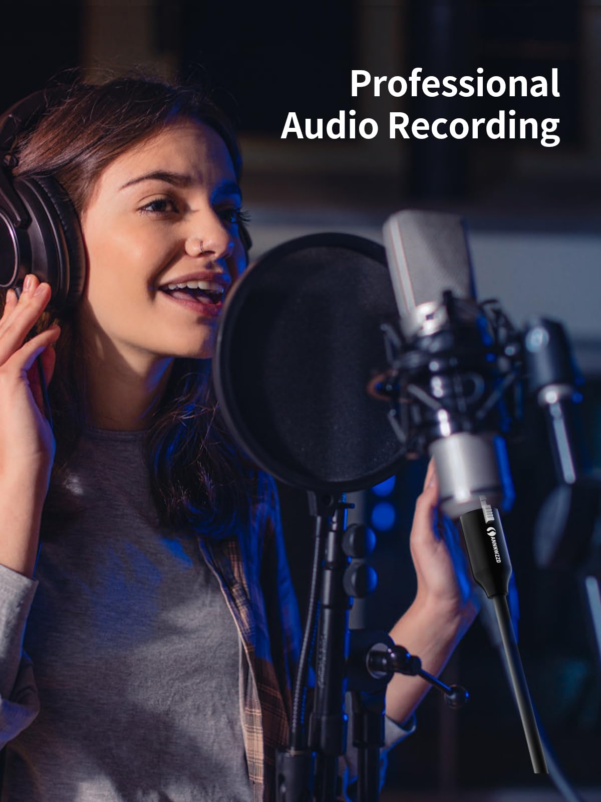 Cable XLR a 1/4, XLR Hembra a 1/4, TRS a XLR para - Imagen 8