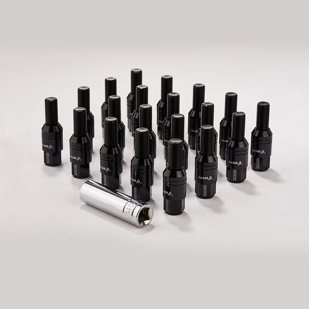 20PCS Pernos de llanta M14x1.5 con longitud de vástago de