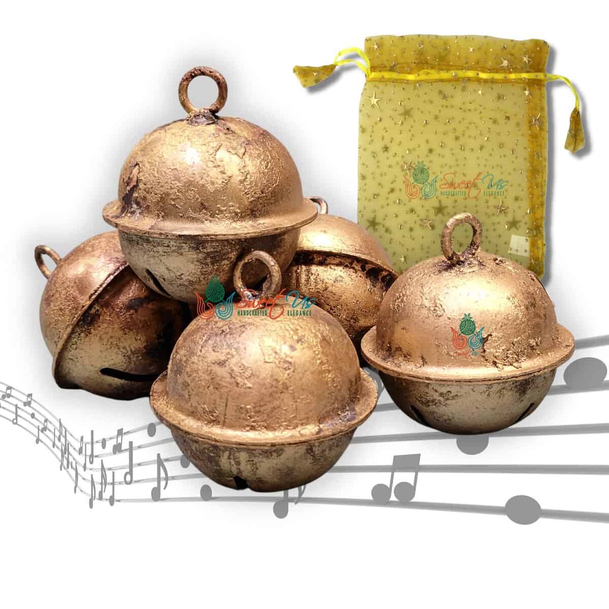 6 Pzas Rustic Vintage Chic Cascabeles, Campanas Musicales