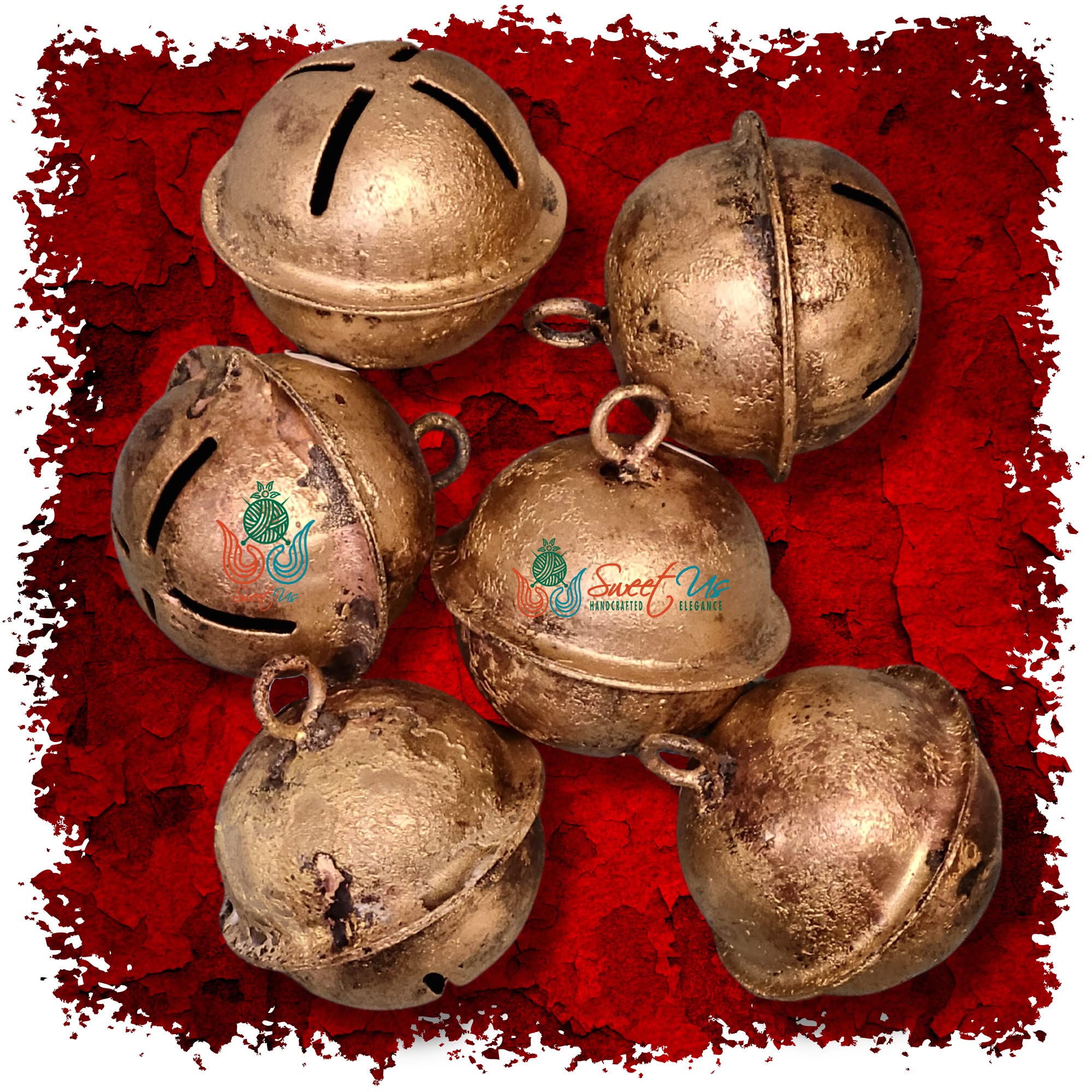 6 Pzas Rustic Vintage Chic Cascabeles, Campanas Musicales - Imagen 5
