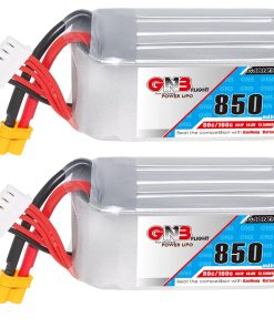 GAONENG 2pcs GNB 850mAh 4S 14.8V 80C Batería de LiPo para