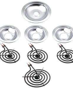 Set de tazones de escurrimiento Cromado W10196405 W10196406