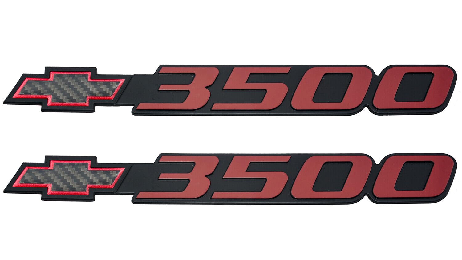 Emblema 3D de pajarita Silverado 3500 de 2 piezas 2001-2007