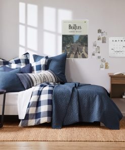 Set de Colcha - Levtex Home - Punto de Cruz Azul Marino -