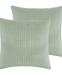 Levtex Home - Juego de Fundas de Almohada Euro Cross Stitch