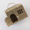 Cesta en Forma de Casa de Mimbre Rattan Rool Pequeña para