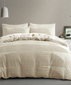 Juego de Funda Nórdica King de 5 Piezas -Beige