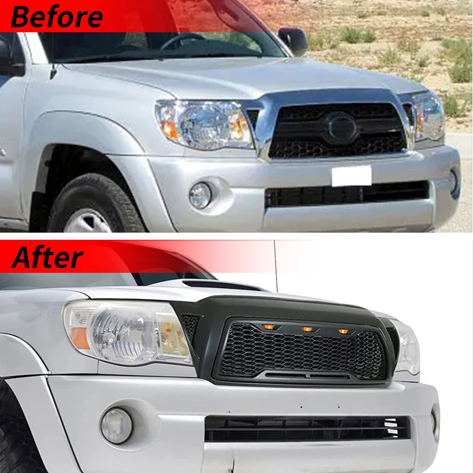 Parrilla de malla delantera DYRDINSHOW en ABS Compatible - Imagen 3